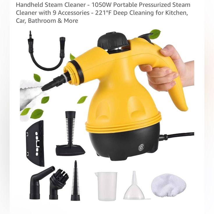9 in 1 High Temperature Handheld Steam Cleaner – Deep Cleaning Made Easy!