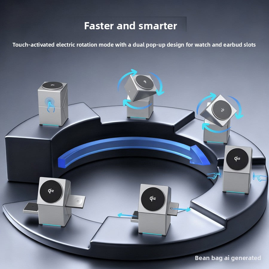 Charge Everything Together with 3-in-1 Wireless Charger